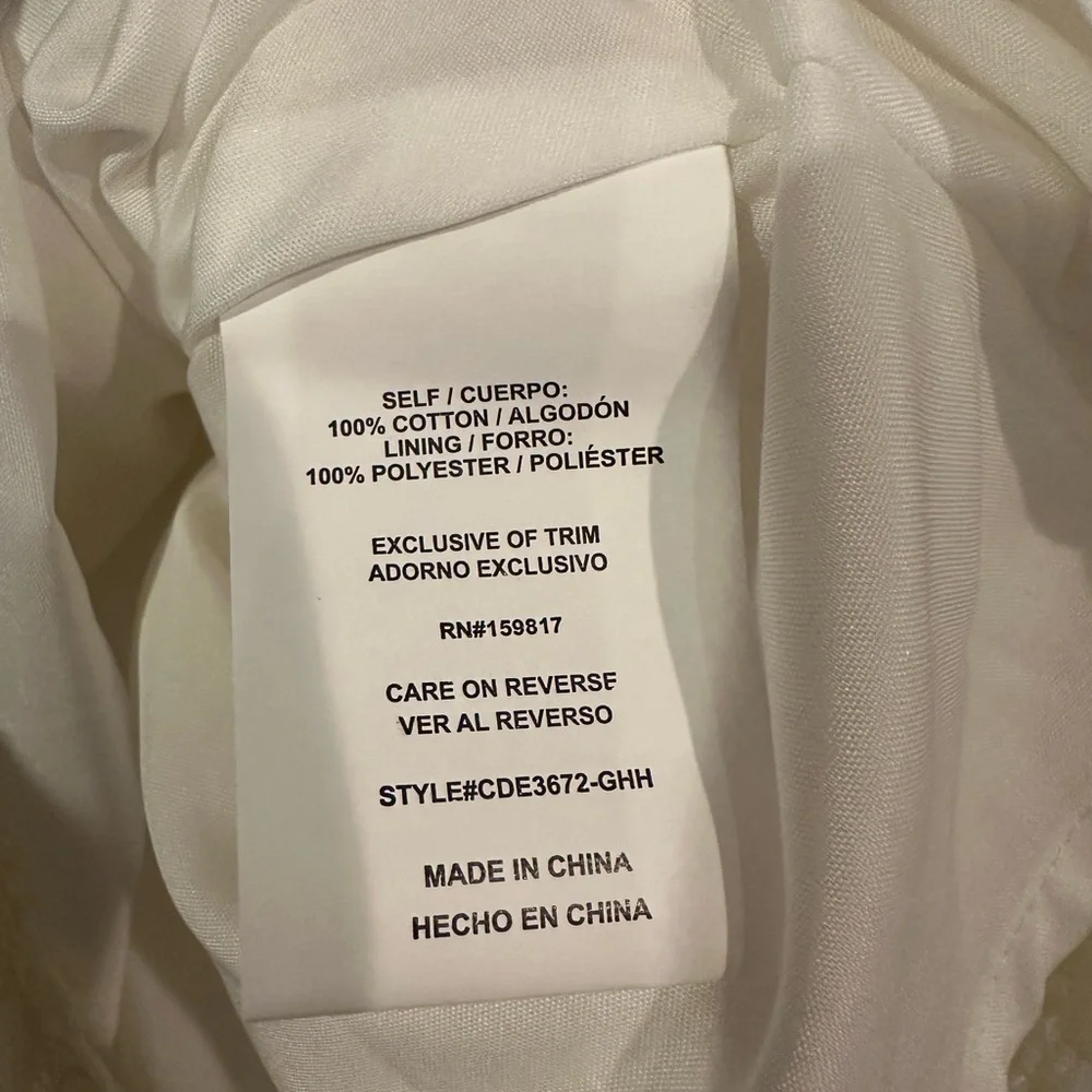 NWT Alter’d State spaghetti strap baby doll Y2K style dress in ivory extra large - Picture 3 of 5